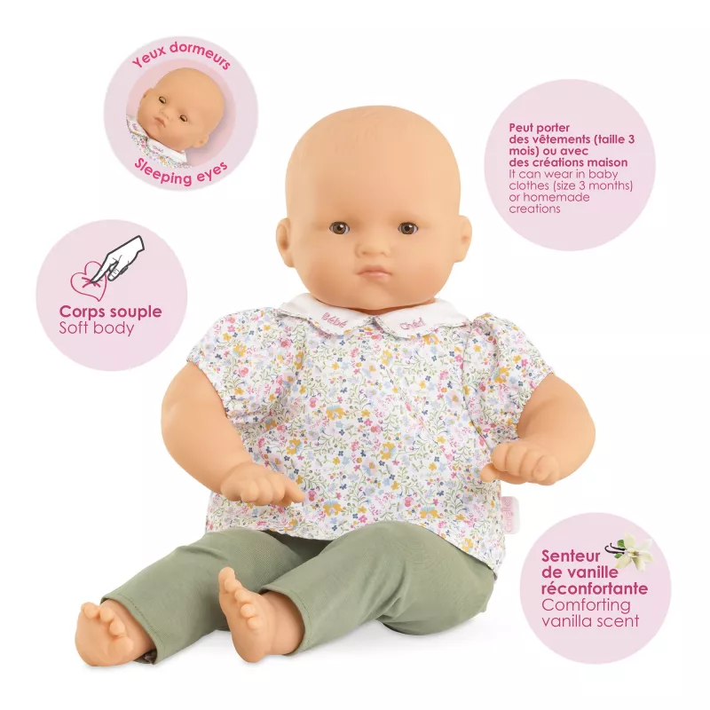 Baby doll Simba‑Dickie Mon Grand Poupon Chéri — Corolle style, lifelike baby doll