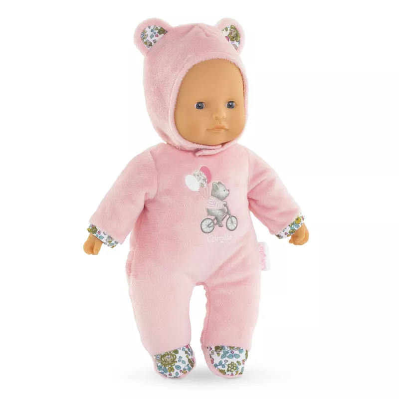 Soft toy bear Simba‑Dickie Corolle Mon Doudou Corolle Sweetheart pink — comfort plush doll