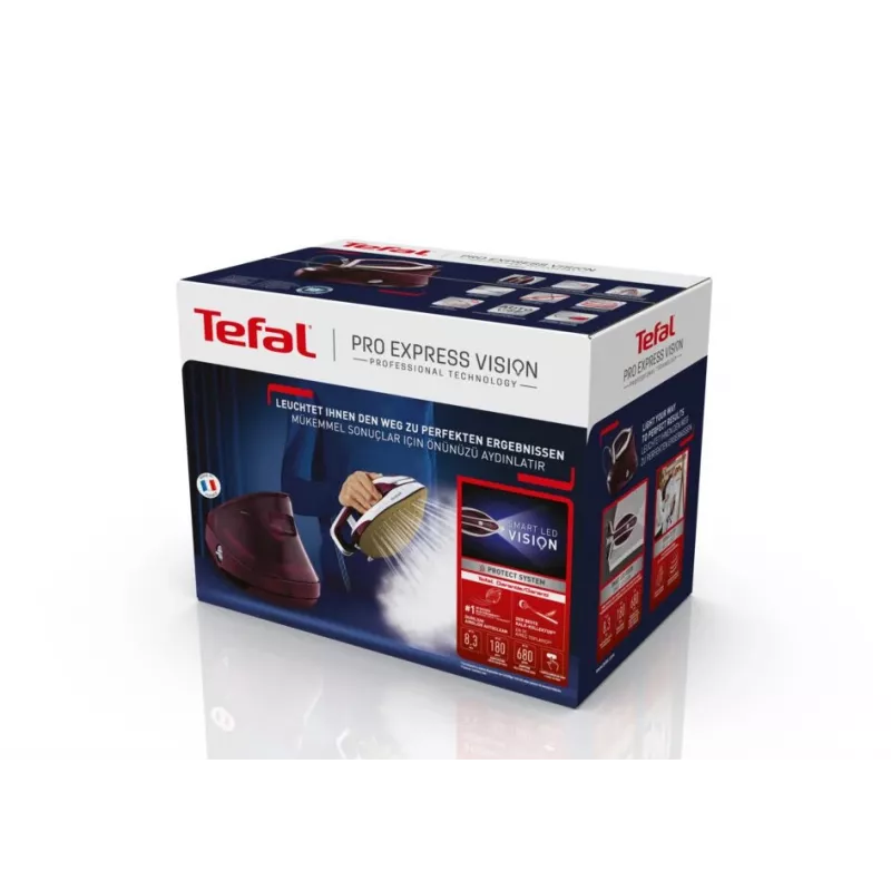 Tefal Pro Express Vision GV9810 3000 W 1.1 L Durilium AirGlide Autoclean soleplate Red, White