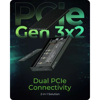 ICY BOX IB-2817M-C32 SSD enclosure Black M.2