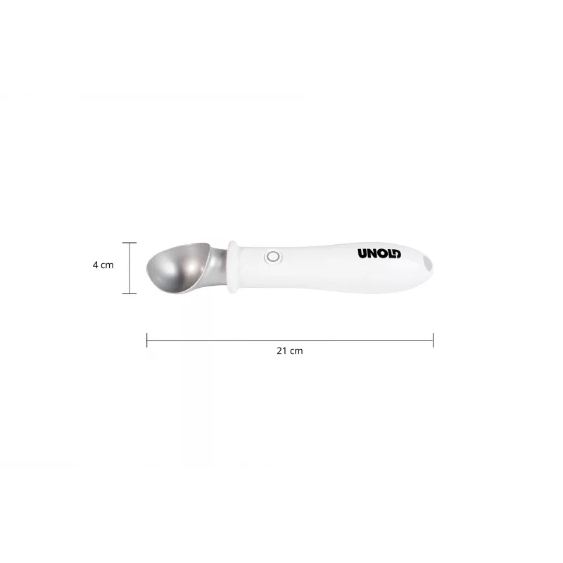 Disher scoop Unold 488990 4 mm Stainless steel Plastic White