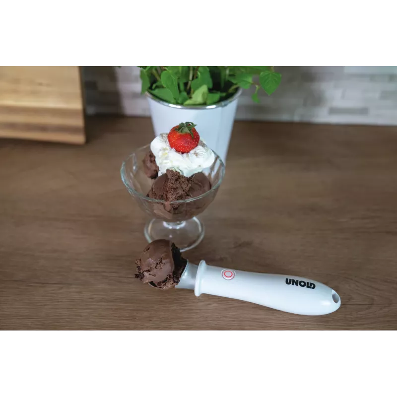 Disher scoop Unold 488990 4 mm Stainless steel Plastic White