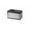Unold 48826 Eismaschine & Joghurtbereiter EVA Compressor ice cream maker 1.5 L 120 W Black, Stainless steel