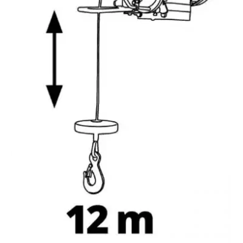 Wire rope hoist Einhell TC-EH 250 500 W 12 m 125 kg