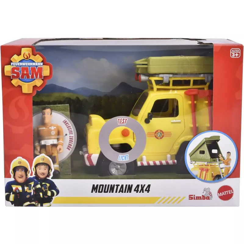 Toy off-road vehicle Simba‑Dickie Fireman Sam with roof tent — model 109252653, playset