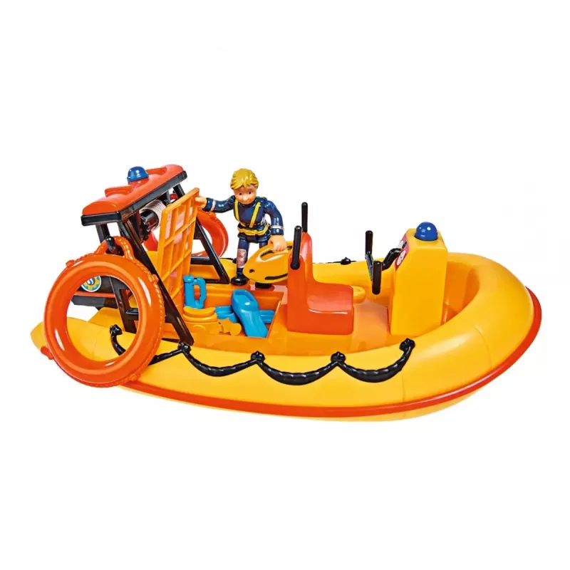 Toy boat Simba-Dickie Fireman Sam Neptune Boat with Figure — play vehicle