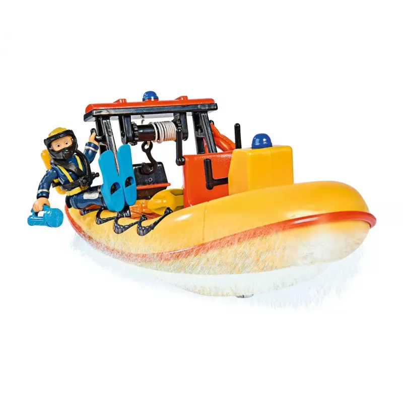 Toy boat Simba-Dickie Fireman Sam Neptune Boat with Figure — play vehicle