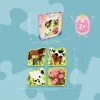 Jigsaw puzzle Ravensburger UP! Farm Animals — progressive set 4, 6, 8, 10 pieces