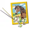 Painting set Ravensburger CreArt – horse and kitten motif, paint-on-paper creative kit