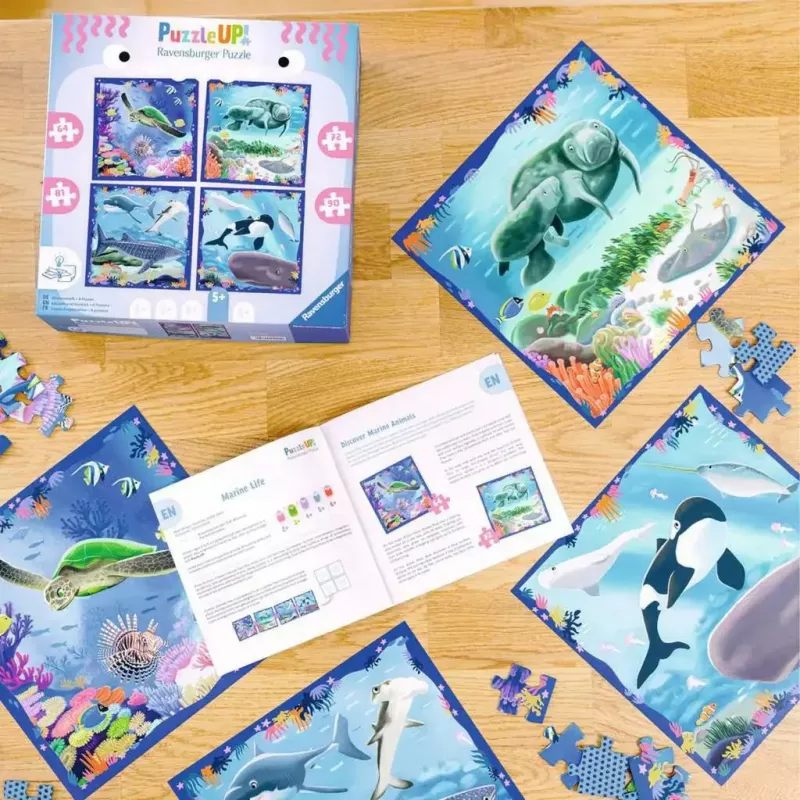 Jigsaw Puzzle Ravensburger UP! Sea Creatures — set of 64, 72, 81, 90 pieces