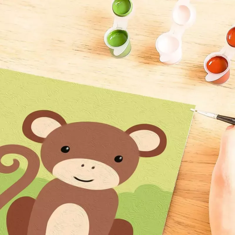 Ravensburger CreArt painting kit Little Monkey – children's creative paint set