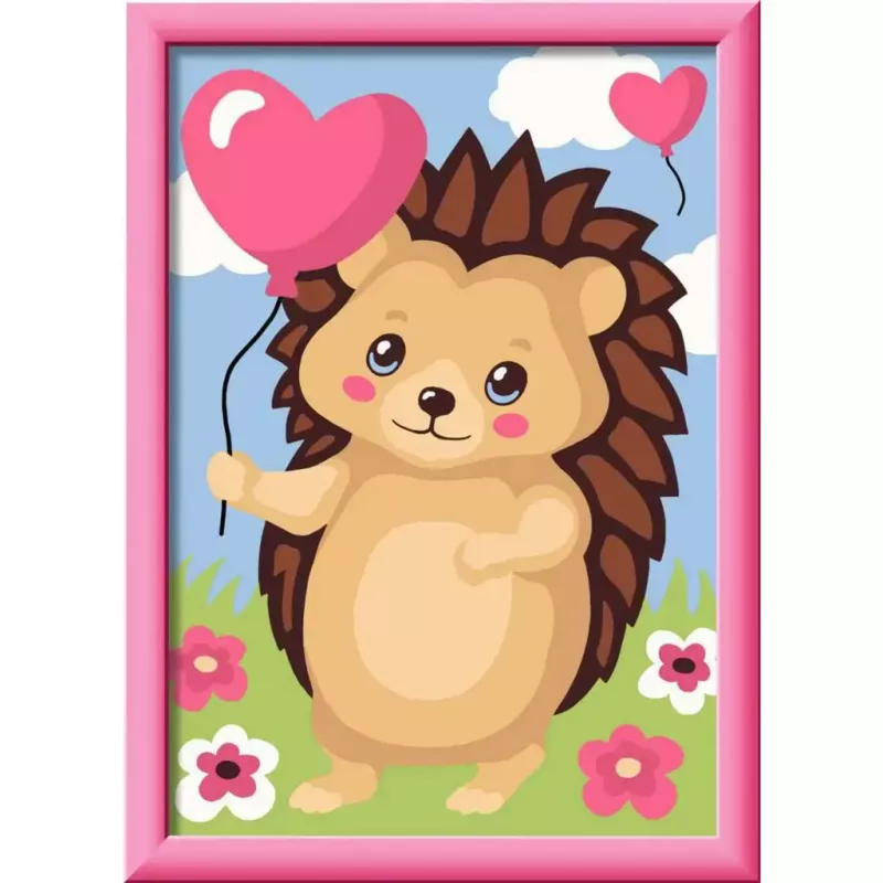 Paint-by-number kit Ravensburger CreArt Hearty Hedgehog (model 25883) — painting set