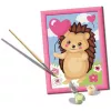 Paint-by-number kit Ravensburger CreArt Hearty Hedgehog (model 25883) — painting set