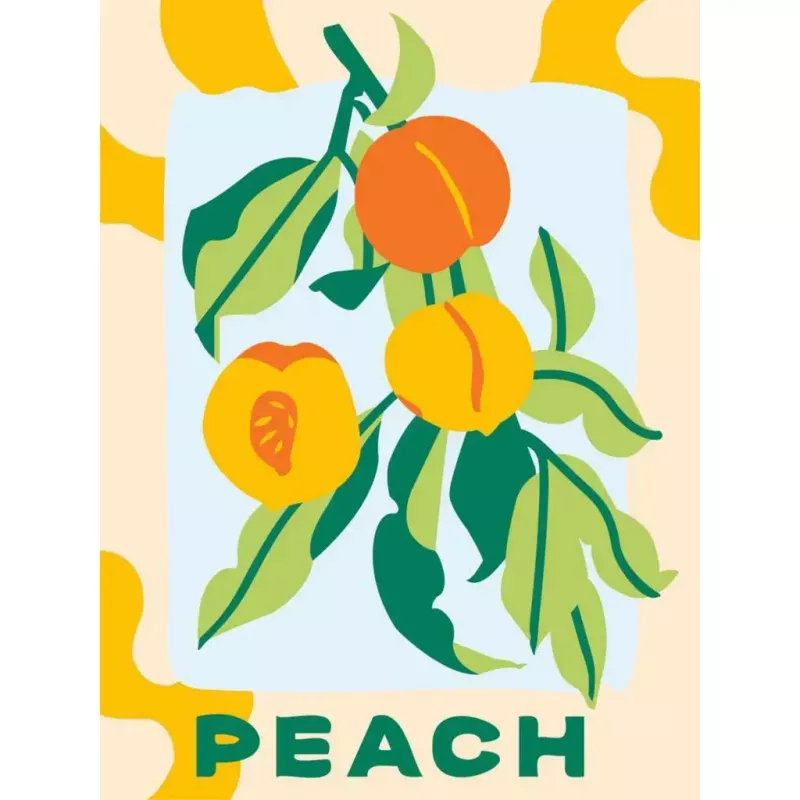 Painting kit Ravensburger CreArt — Peaches (creative painting set, model 25517)