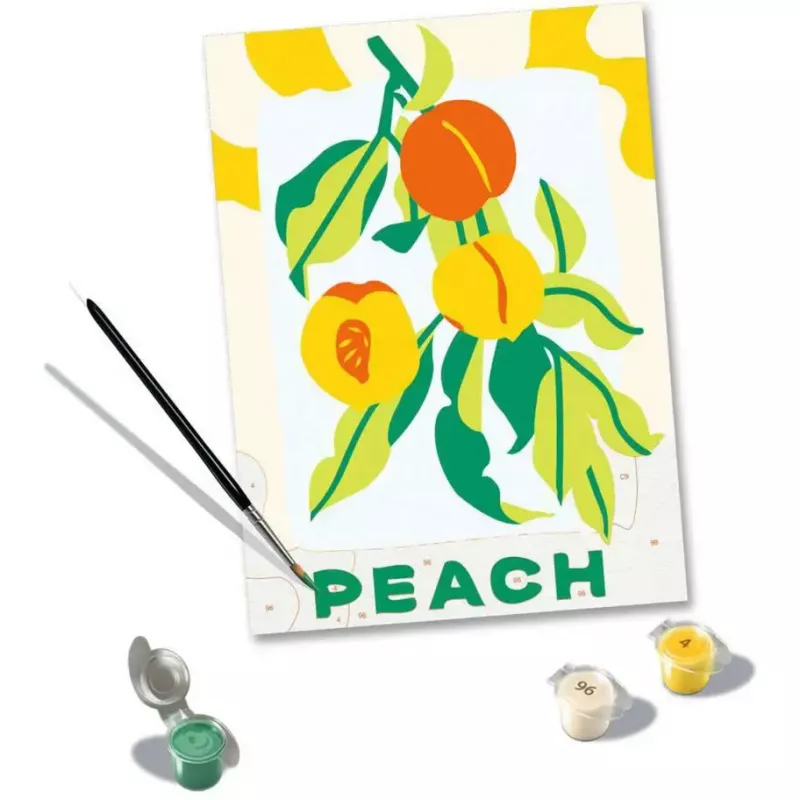 Painting kit Ravensburger CreArt — Peaches (creative painting set, model 25517)