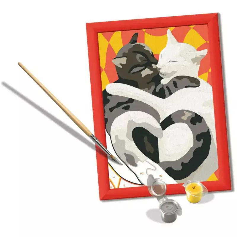 Ravensburger painting kit CreArt - Cat Love (creative painting set)