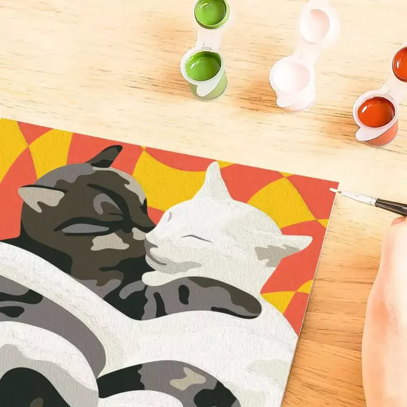 Ravensburger painting kit CreArt - Cat Love (creative painting set)