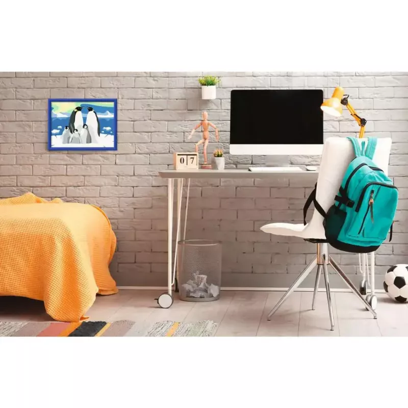 Painting kit Ravensburger CreArt Penguin Family – paint-by-numbers set, model 25888