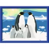 Painting kit Ravensburger CreArt Penguin Family – paint-by-numbers set, model 25888