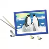 Painting kit Ravensburger CreArt Penguin Family – paint-by-numbers set, model 25888