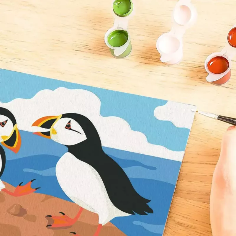Ravensburger CreArt Puffins painting kit
