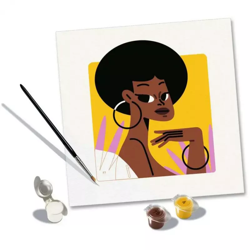 Ravensburger CreArt women's portrait painting kit, model 23669 – portrait motif, craft set