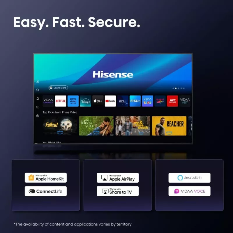 Hisense 85E77Q PRO 2.16 m (85 inch) 4K Ultra HD Smart TV Wi-Fi Black