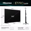 Hisense 100E7Q PRO 2.54 m (100 inch) 4K Ultra HD Smart TV Wi-Fi Black