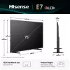 Hisense 75E77Q 190.5 cm (75 inch) 4K Ultra HD Smart TV Wi-Fi Black