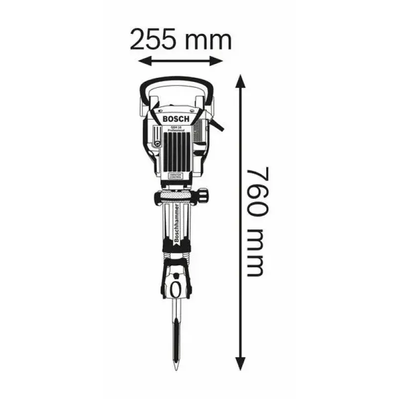 Bosch 0 611 335 000 demolition hammer Black, Blue 1750 W