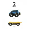 Model Railway Car Transporter by Ravensburger BRIO — 2-piece, Black/Blue/Yellow