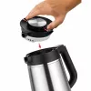 Unold 18715 electric kettle 1.5 L 1800 W Black, Stainless steel