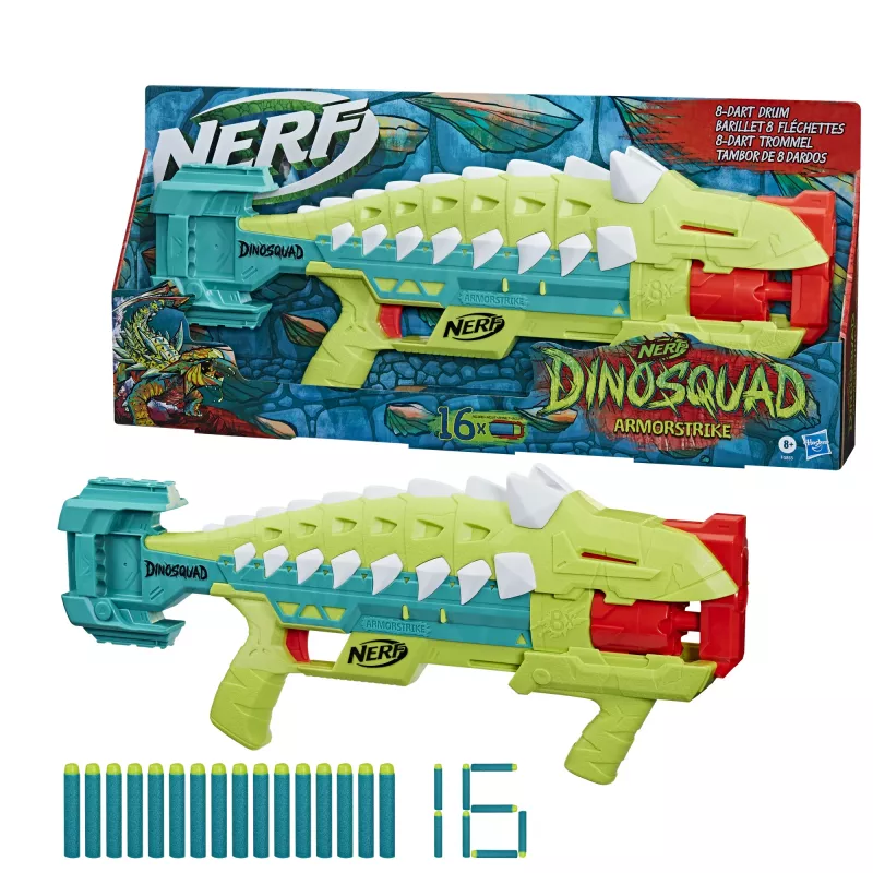 Nerf DinoSquad Armorstrike, Toy blaster, 8 yr(s), 99 yr(s), Dinosaur, 1 kg