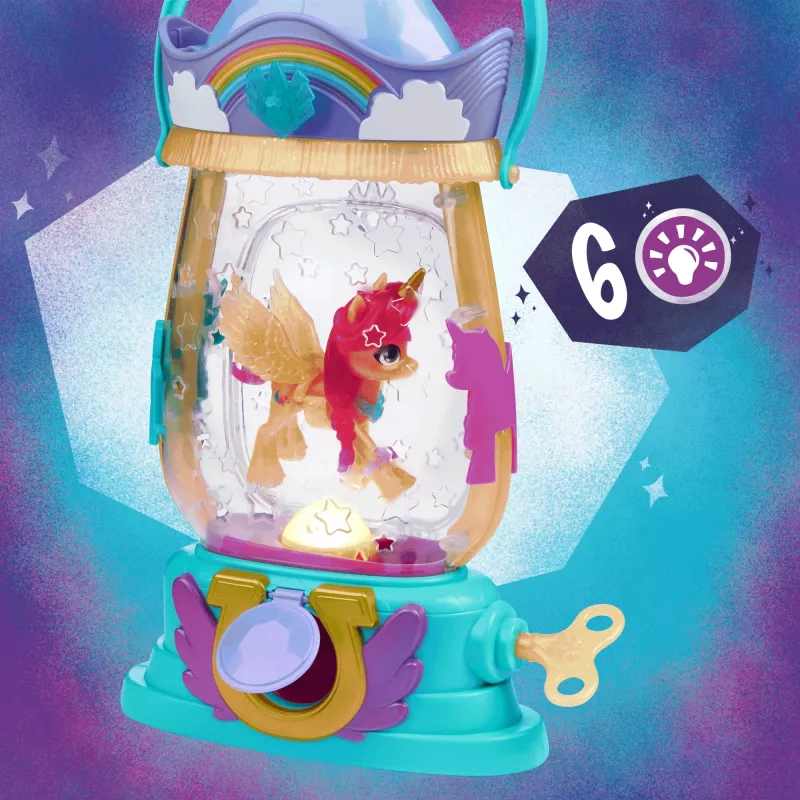 My Little Pony : A New Generation Movie Sparkle Reveal Lantern Sunny Starscout - Light Up Toy with 25 Pieces, Surprises