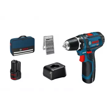 Power screwdriver Bosch GSR 12V-15 Professional, 1300 RPM, Black, Blue