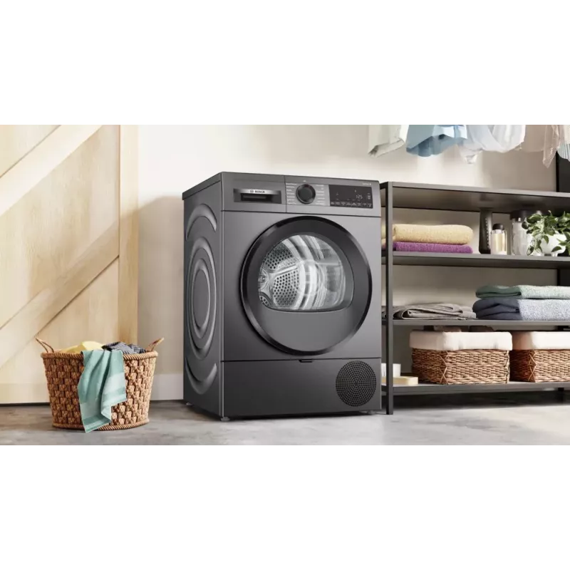 Bosch Serie 6 WQG243DR10 tumble dryer Freestanding Front-load 9 kg Grey