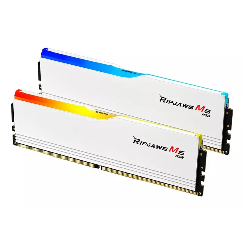 G.SKILL Ripjaws M5 RGB DDR5 64GB (2x32GB) 6800 MT/s CL34 White Dual Kit