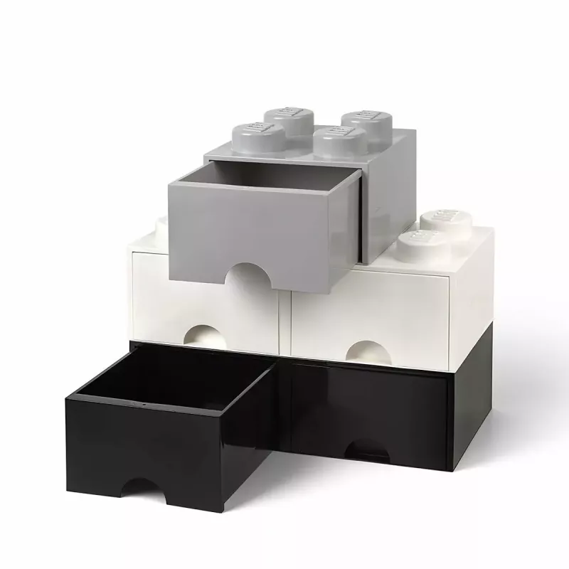 Drawer Unit room copenhagen LEGO Brick Drawer 4, grey, modular storage drawer