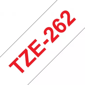 Brother Laminated tape 36mm, Red on white, TZe, Thermal transfer, China, 5 year(s), Brother