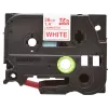 Brother Laminated tape 36mm, Red on white, TZe, Thermal transfer, China, 5 year(s), Brother