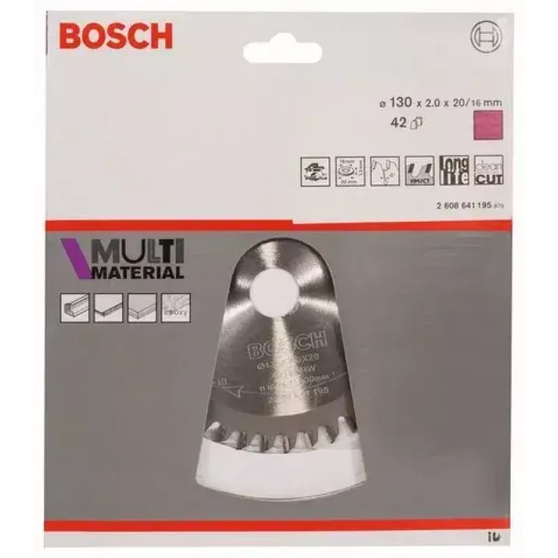 Circular saw blade Bosch 2 608 641 195 13 cm Bore size 2 cm