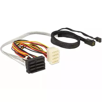 SAS Cable DeLOCK 83390 0.5m Multicolour