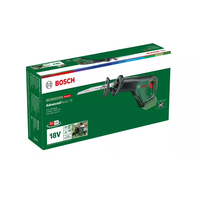 Bosch AdvancedRecip 18 300 spm Black, Green