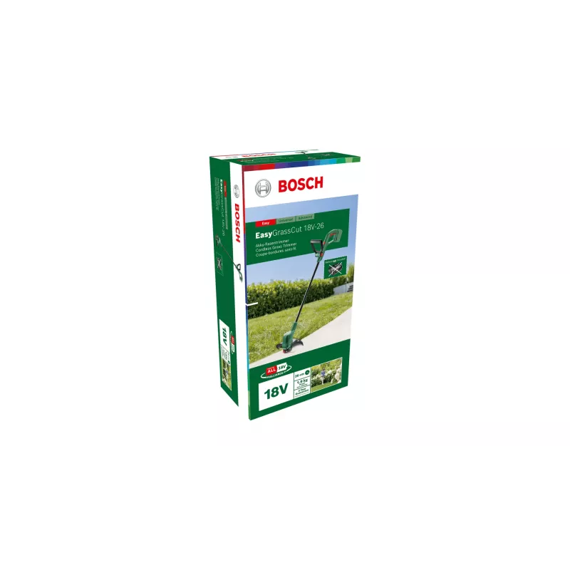 Bosch EasyGrassCut 18V-26 26 cm Battery Black, Green