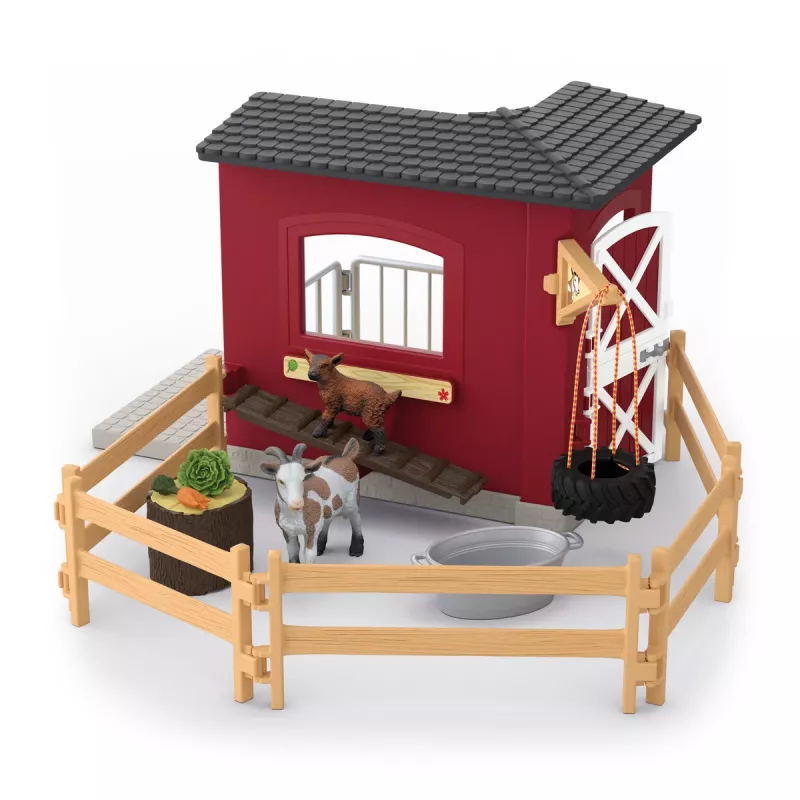 schleich FARM WORLD Goat stable, Farm, Farm, Farm animals / farm toys, 3 yr(s), Multicolour