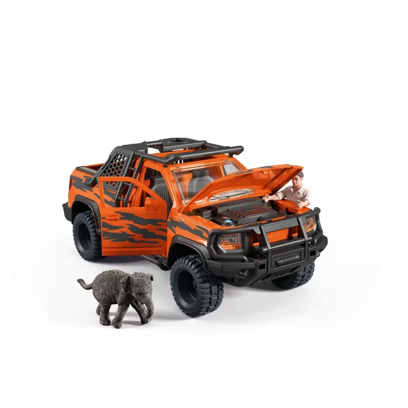Toy playset Schleich Off-Road Adventure in the Jungle — Jungle theme, plastic figures, ages 3–8