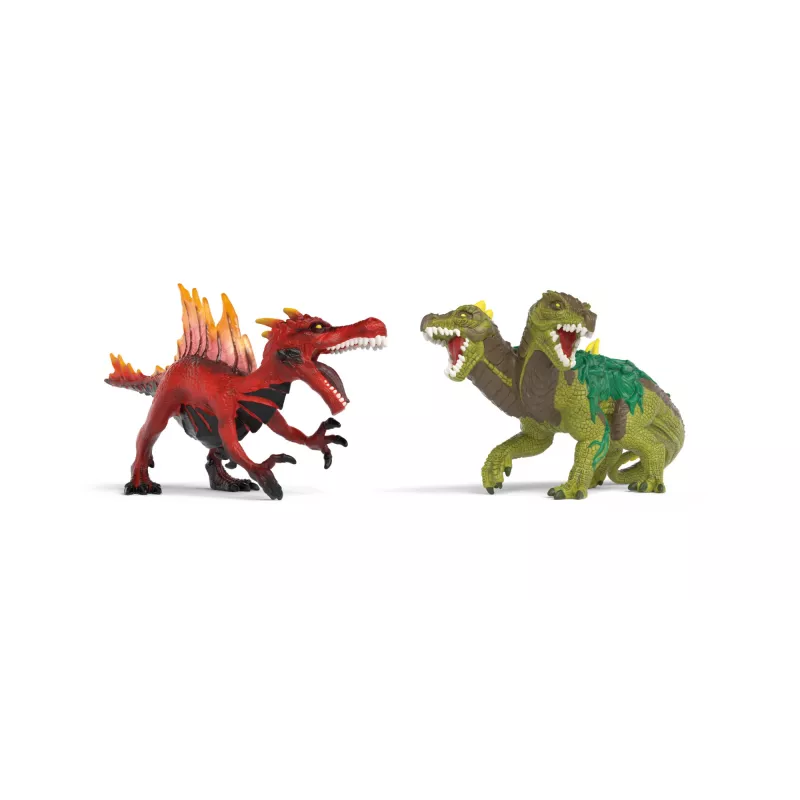 Toy figures set Schleich Eldrador Creatures Fire Dinosaur vs. Jungle Lizard, model 70834