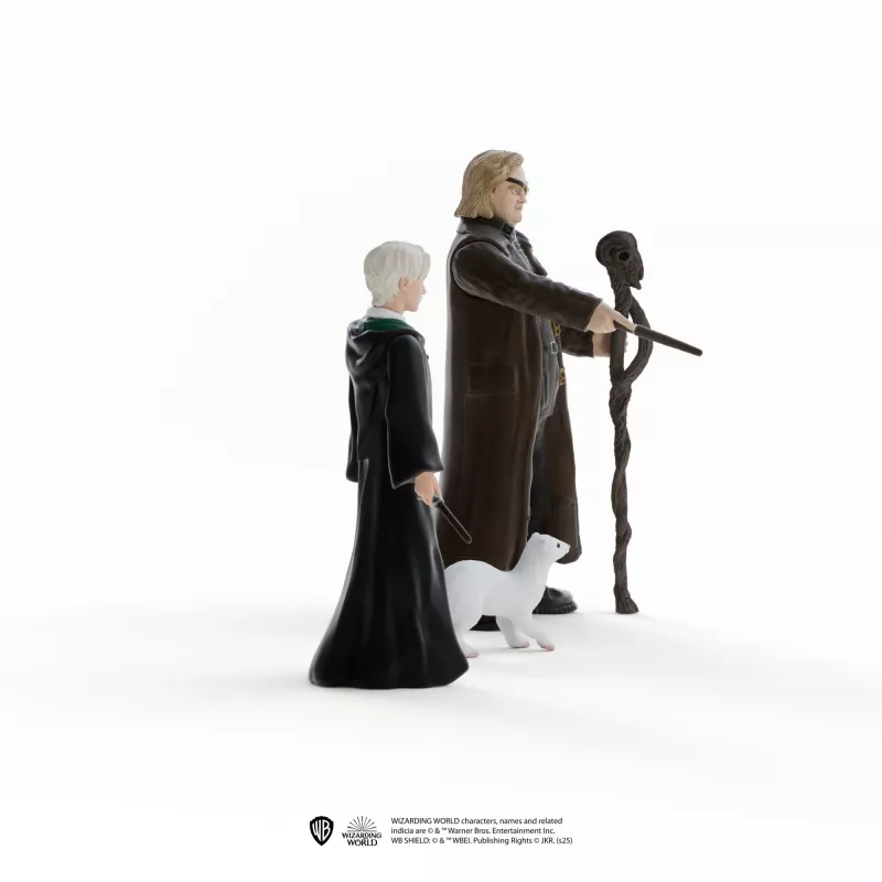 Schleich play figure set Wizarding World: Mad‑Eye Moody and Draco Malfoy with Ferret