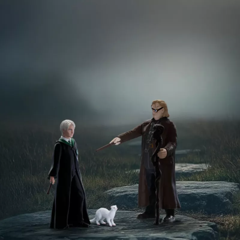 Schleich play figure set Wizarding World: Mad‑Eye Moody and Draco Malfoy with Ferret