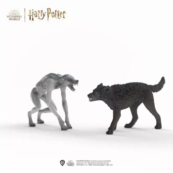 Schleich Wizarding World play set Harry Potter Werewolf vs. Animagus figures, collectible figurines